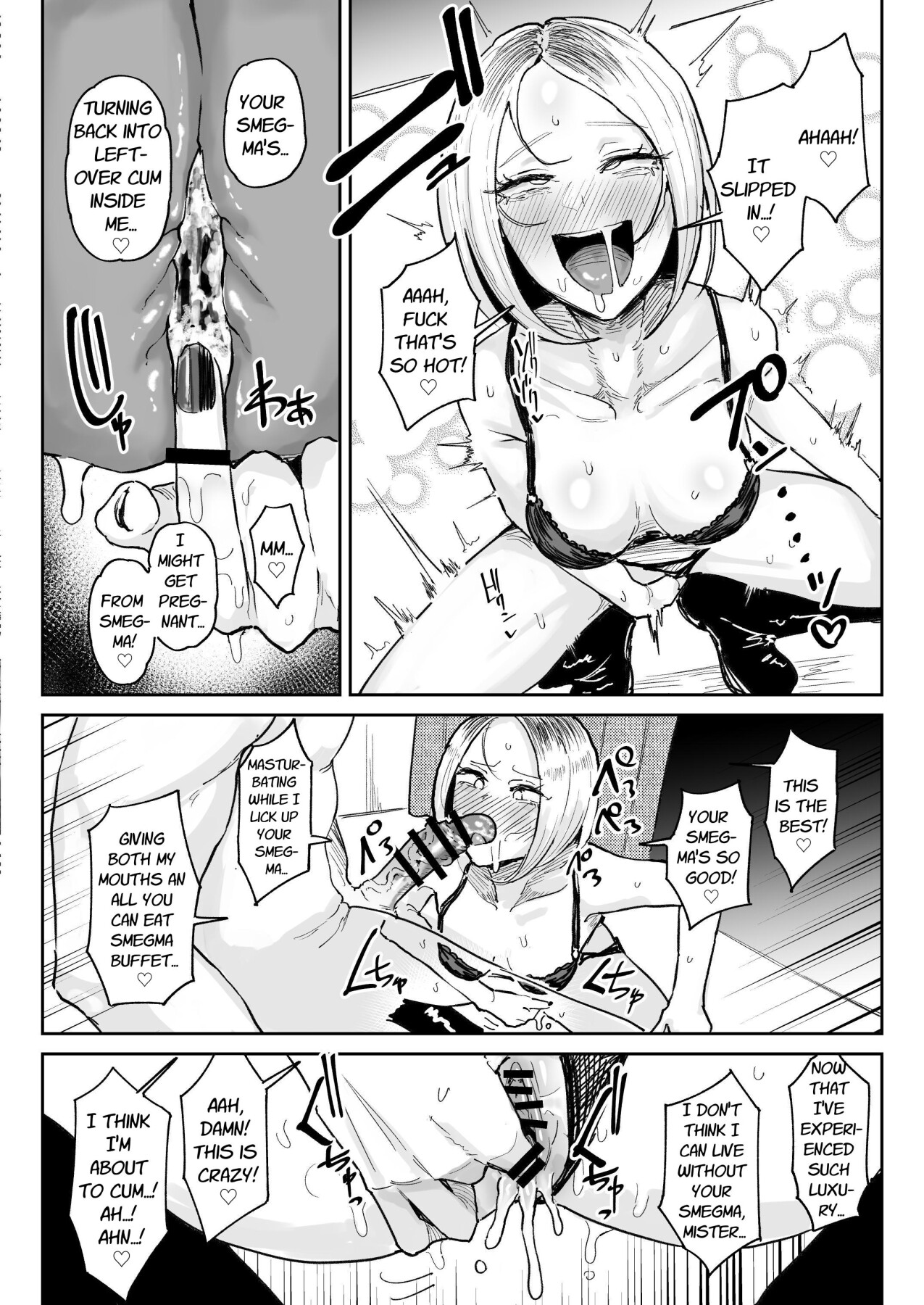 Hentai Manga Comic-Smegma Loving Dick Sniffin' Gal's Raw Fuck & Sloppy Kissing Semen Burps-Read-16